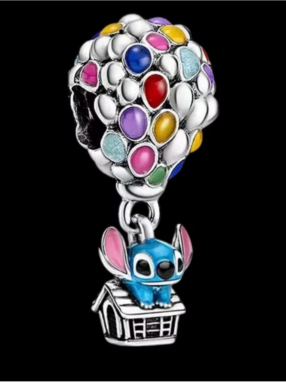 Blue Stitch Dangle Charm Bead for Kids Toys - Cute Cartoon Pendant